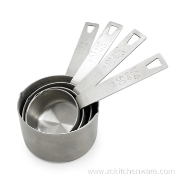 Kitchen Measurement Of Cups Set With Clear Scale